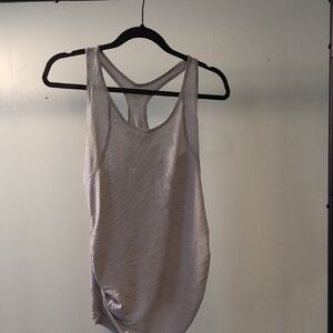 Old Navy Gray Tan Sleeveless Racerback Tank Top